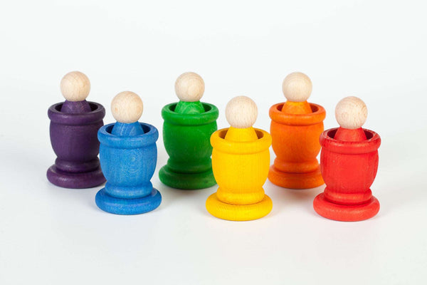 Grapat set van 6 Nins, bakjes en munten - K-Deetje Oostkamp Brugge Duurzame Baby- en kinderwinkel