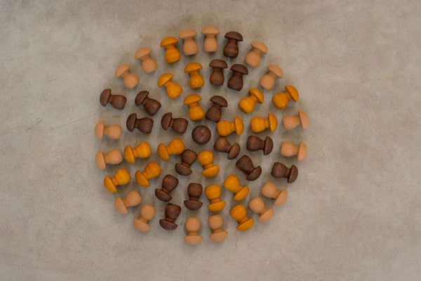 Grapat Mandala Paddenstoelen 36 stuks - K-Deetje Oostkamp Brugge Duurzame Baby- en kinderwinkel
