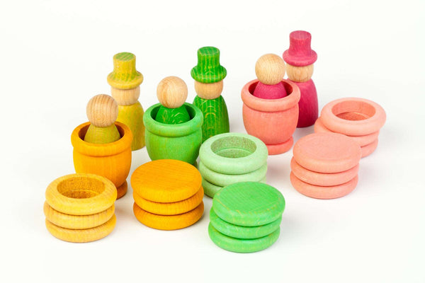 Grapat Lente set Nins, bakjes, ringen en munten - K-Deetje Oostkamp Brugge Duurzame Baby- en kinderwinkel