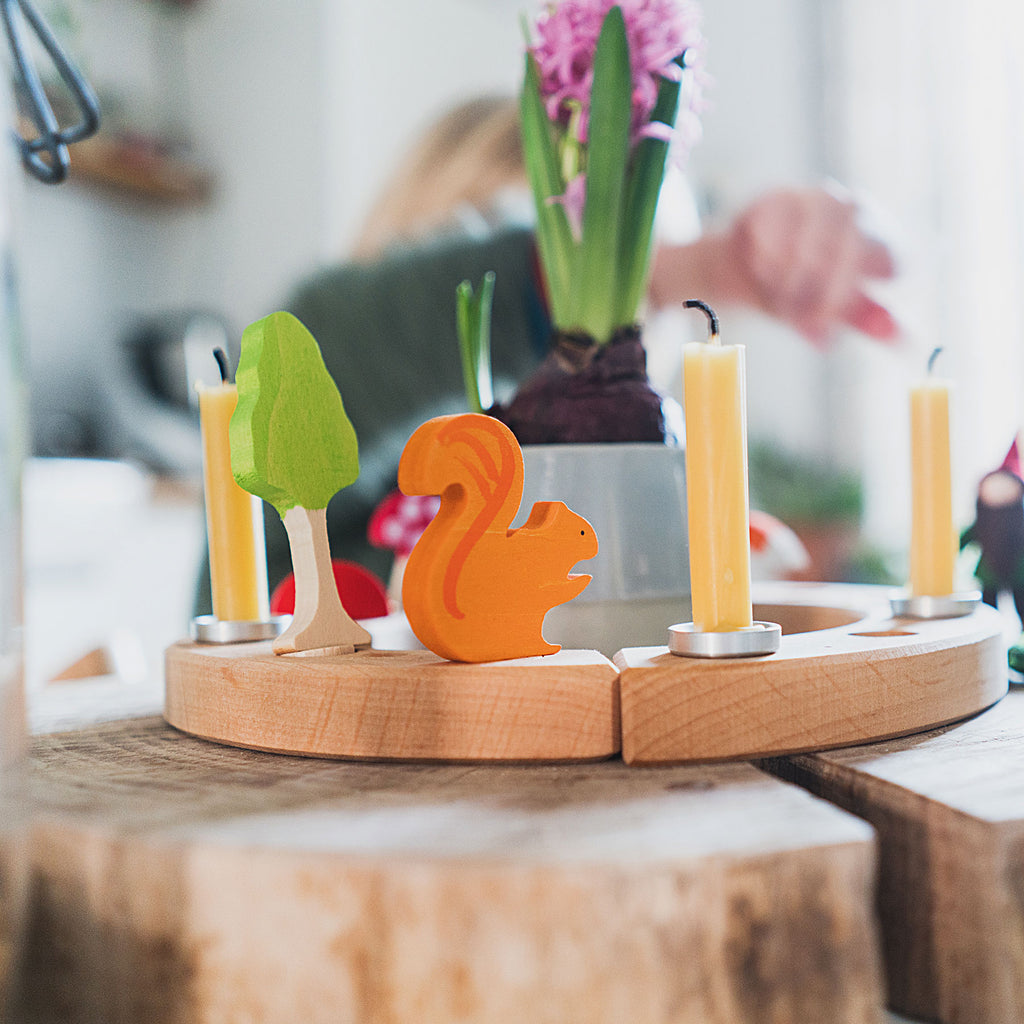Grimm's Kleine Houten Verjaardagsring Naturel - K-Deetje Oostkamp Brugge Duurzame Baby- en kinderwinkel