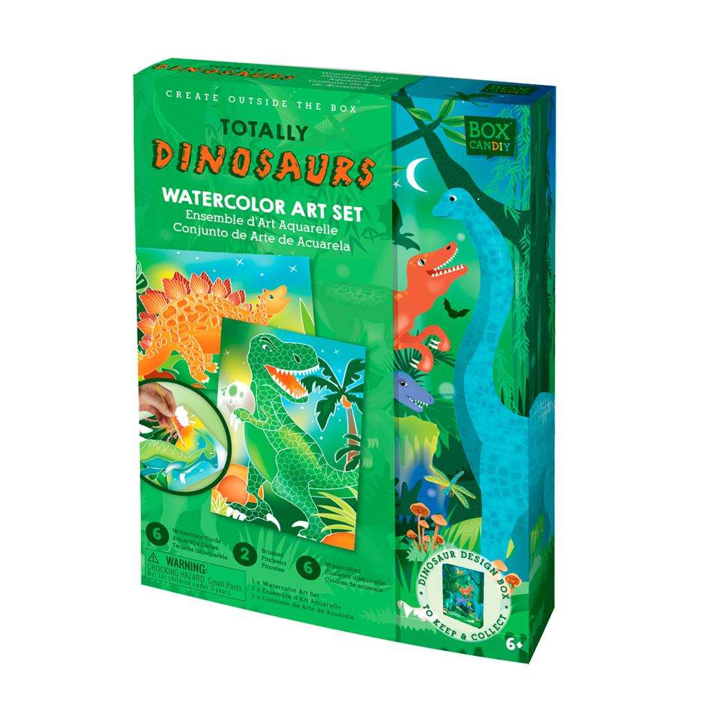 Box Candiy Dinosaurs Aquarel kunst set