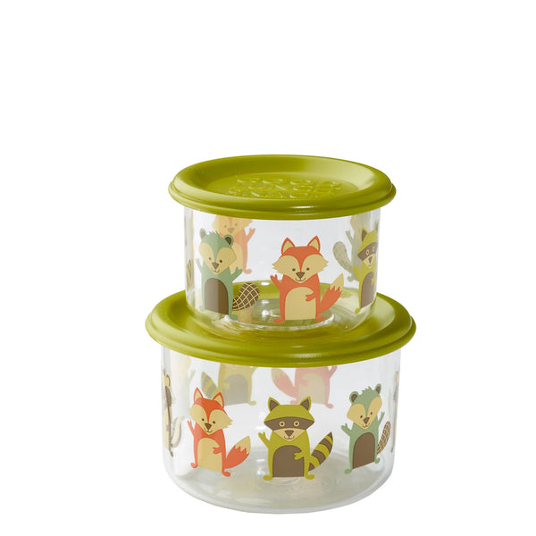 SugarBooger Snack containers set van 2 What did the fox Eat? - K-Deetje Oostkamp Brugge Duurzame Baby- en kinderwinkel