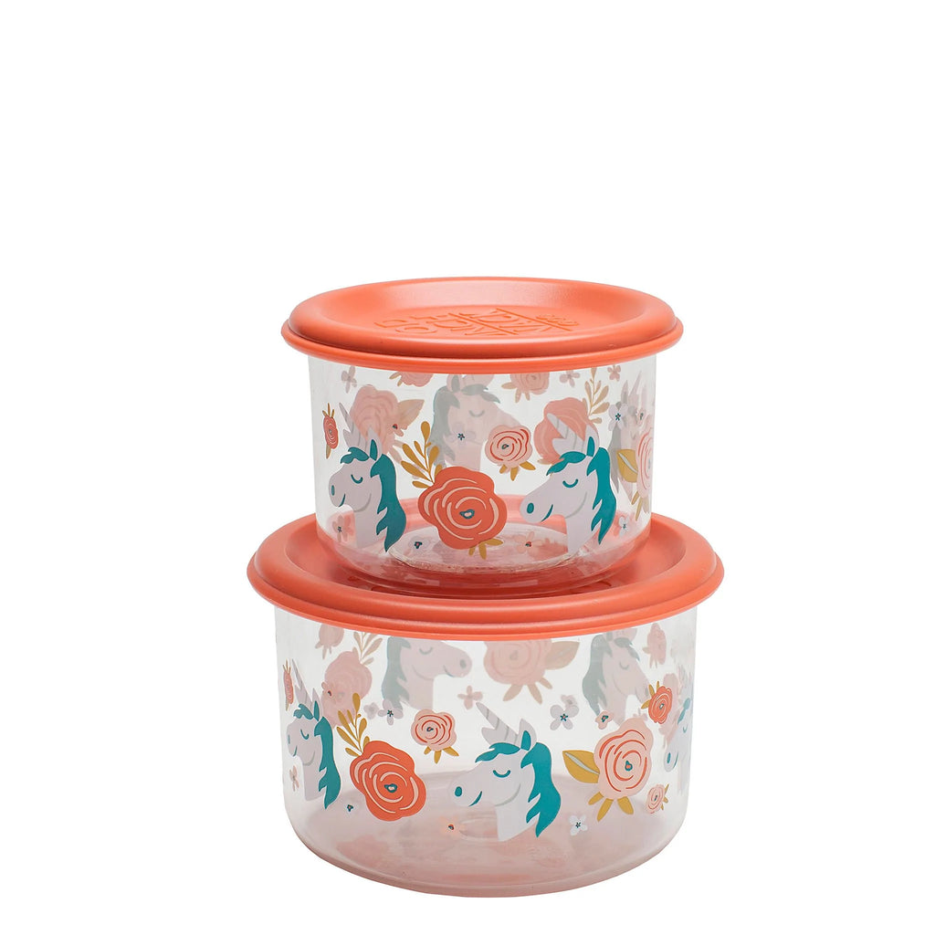 SugarBooger Snack containers set van 2 Unicorn - K-Deetje Oostkamp Brugge Duurzame Baby- en kinderwinkel