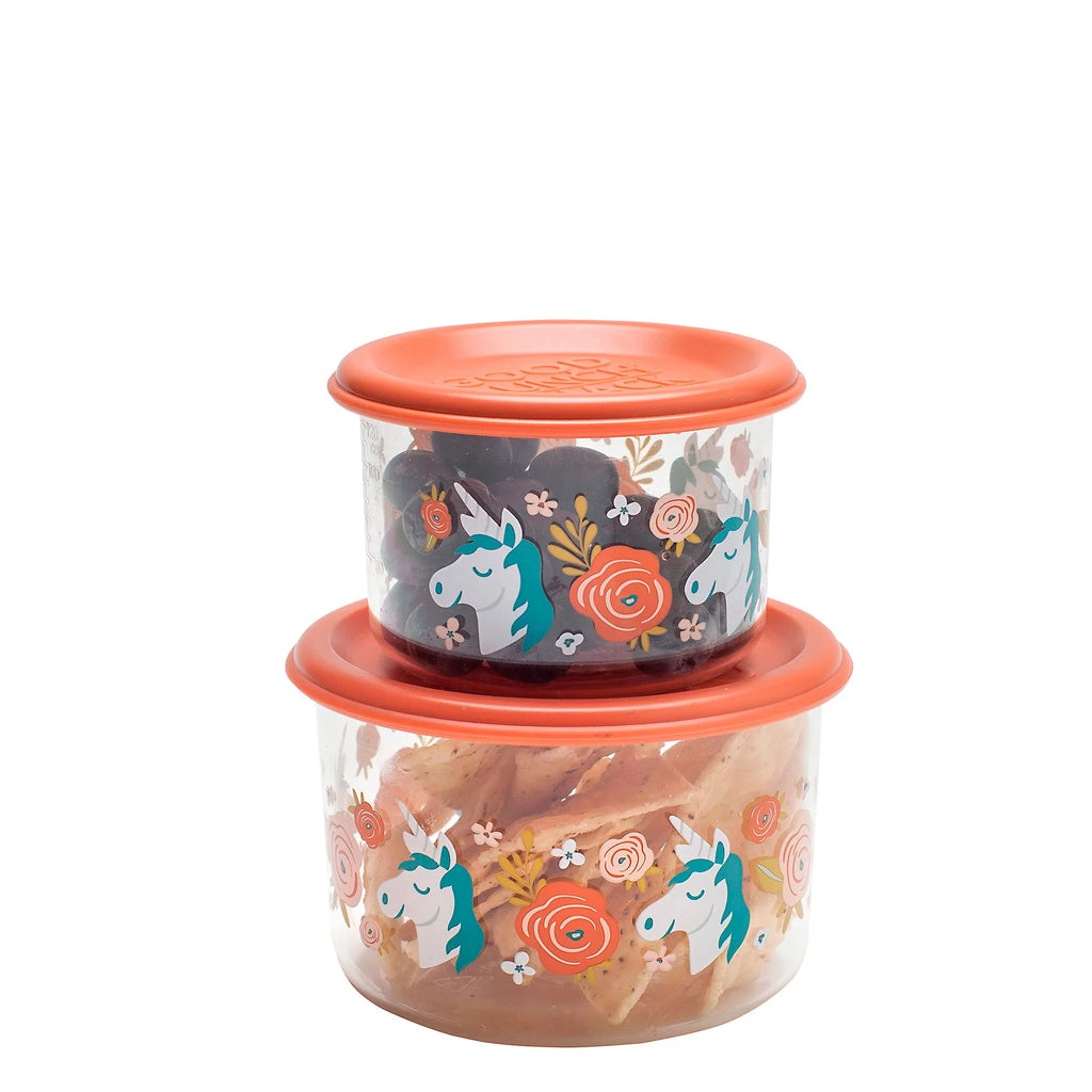 SugarBooger Snack containers set van 2 Unicorn - K-Deetje Oostkamp Brugge Duurzame Baby- en kinderwinkel