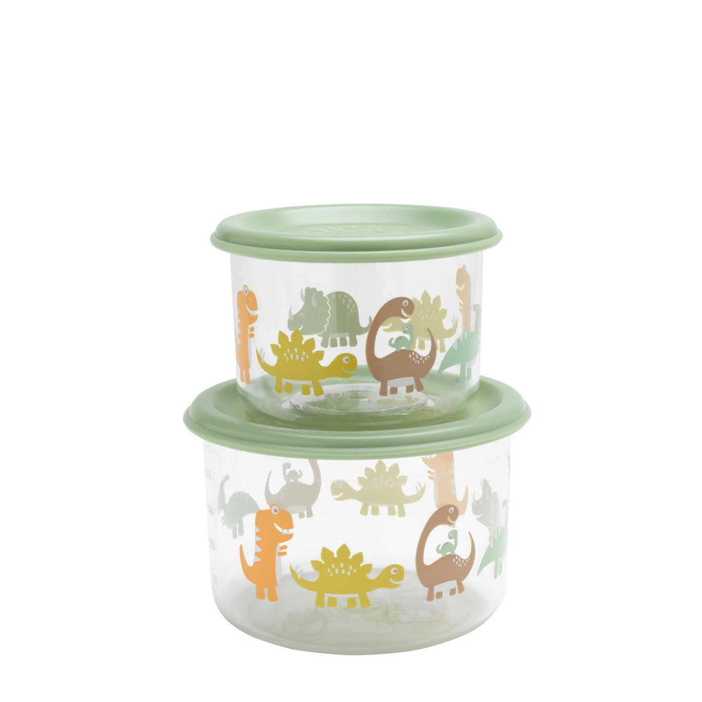 SugarBooger Snack containers set van 2 Baby Dinosaur - K-Deetje Oostkamp Brugge Duurzame Baby- en kinderwinkel