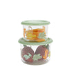 SugarBooger Snack containers set van 2 Baby Dinosaur - K-Deetje Oostkamp Brugge Duurzame Baby- en kinderwinkel