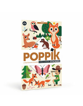 Poppik Stickers Maak je eigen poster In het bos - K-Deetje Oostkamp Brugge Duurzame Baby- en kinderwinkel
