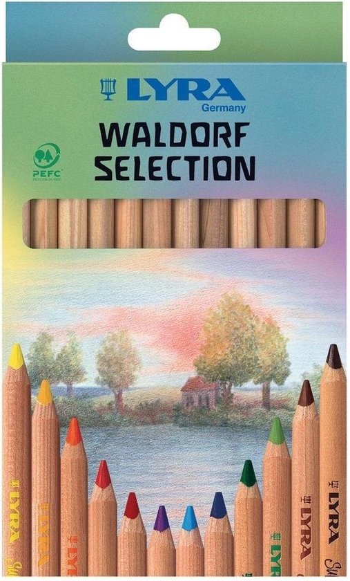 Lyra 12 potloden Waldorf selection - K-Deetje Oostkamp Brugge Duurzame Baby- en kinderwinkel
