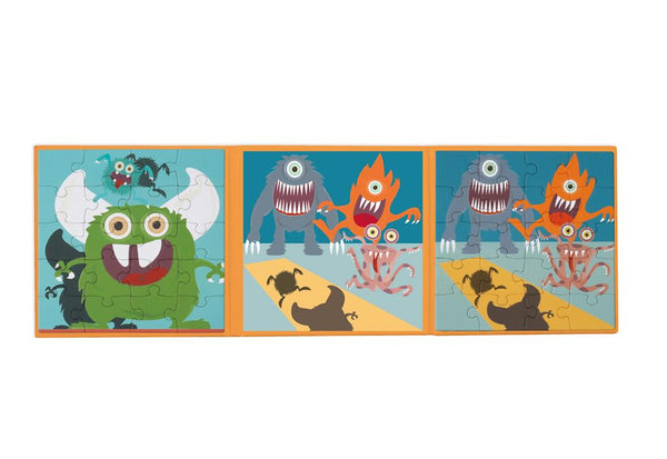 Scratch magnetische puzzel monsters - K-Deetje Oostkamp Brugge Duurzame Baby- en kinderwinkel